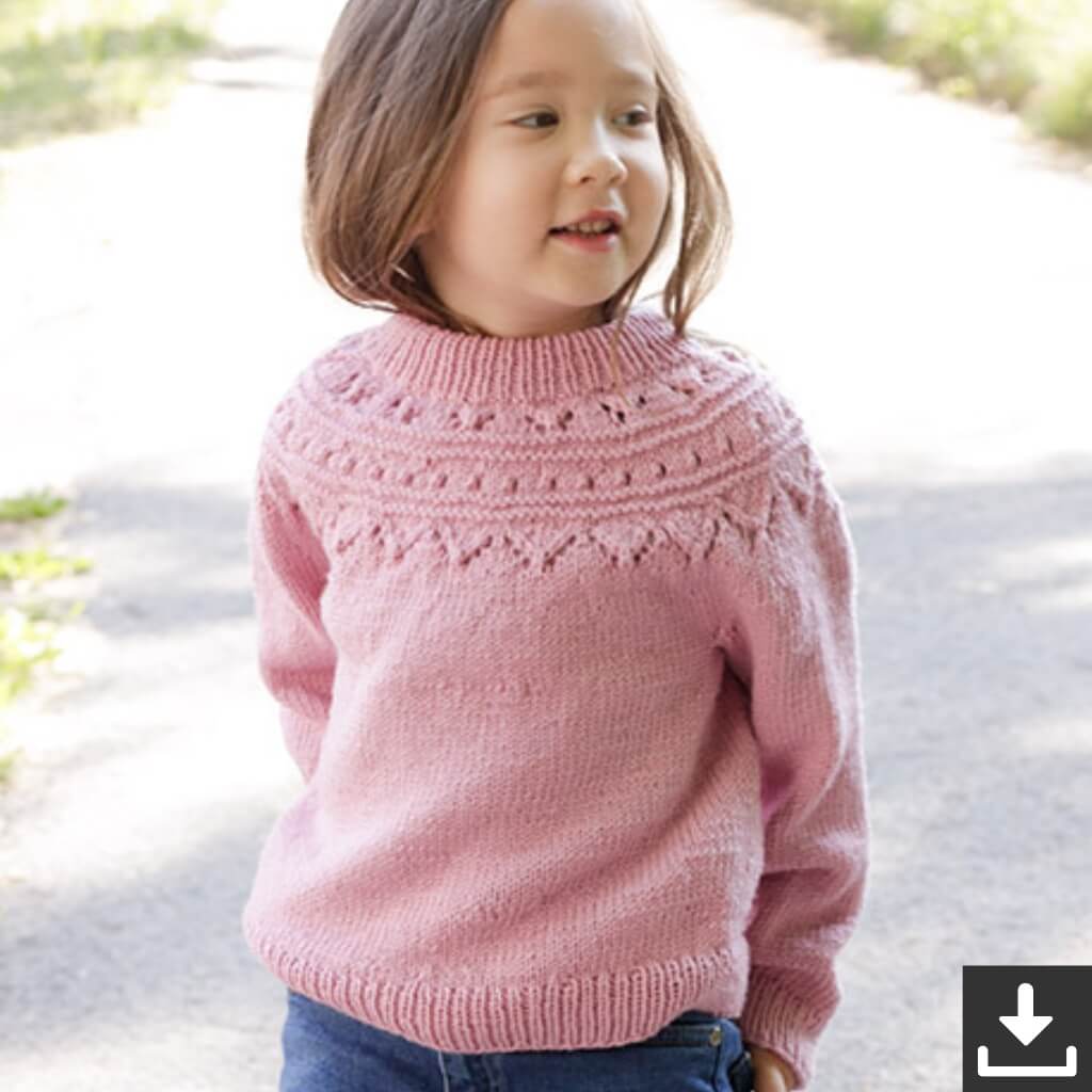 Drops Pullover Running Circles Sweater Strickanleitung - Drops (PDF) Lieblingsgarn