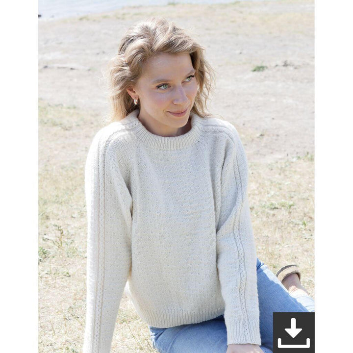 Drops Design Pattern Damen Pullover Winter Rain Strickset - Drops (PDF) bei bei bei bei bei bei bei bei bei bei Lieblingsgarn