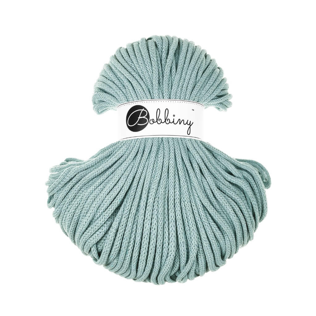 Bobbiny Makrameegarn Duck Egg Blue Bobbiny Kordel 5mm x 100 Meter Lieblingsgarn