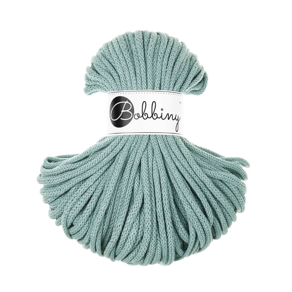 Bobbiny Makrameegarn Duck Egg Blue Bobbiny Premium Kordel 5 mm x 50 m Lieblingsgarn
