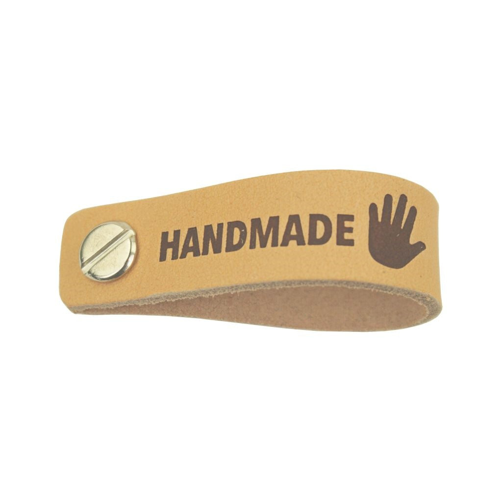 Durable Durable 2 Stk. Lederlabel mit Schraube - "Handmade" Lieblingsgarn