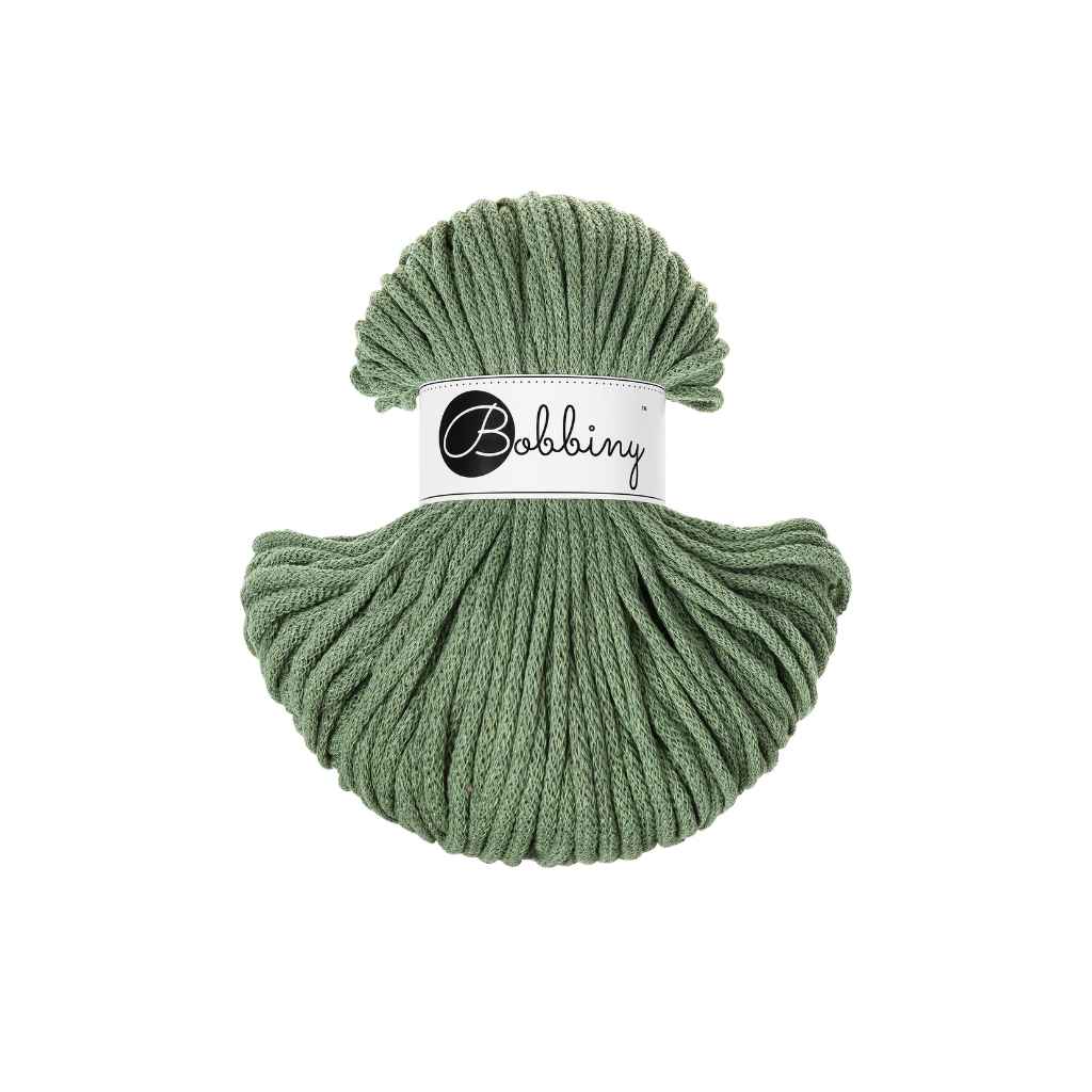 Bobbiny Eucalyptus Green Bobbiny Classic cotton cords 4mm 100m Lieblingsgarn