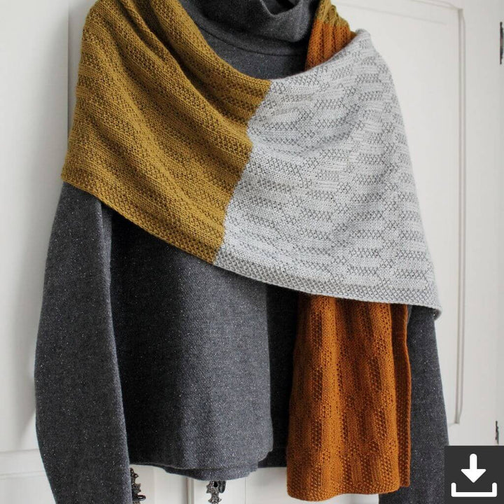 Eviknitwear Pattern Schal Listopad Shawl Strickanleitug - Eviknitwear (PDF) bei bei bei bei bei bei bei bei Lieblingsgarn