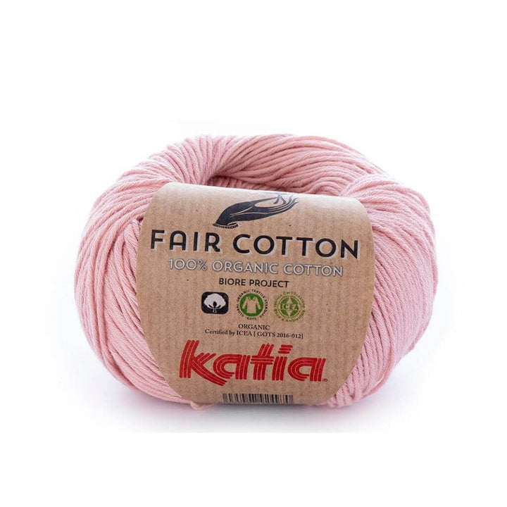 Katia Fair Cotton, Farbe 13 Hellrosa – Baumwolle bei Lieblingsgarn