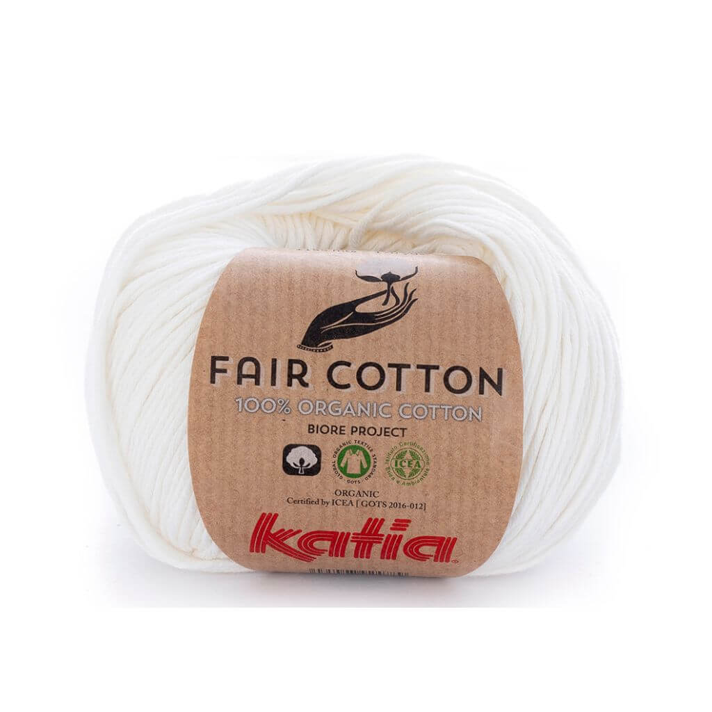 Katia Fair Cotton, Farbe 3 Naturweiß – Baumwolle bei Lieblingsgarn