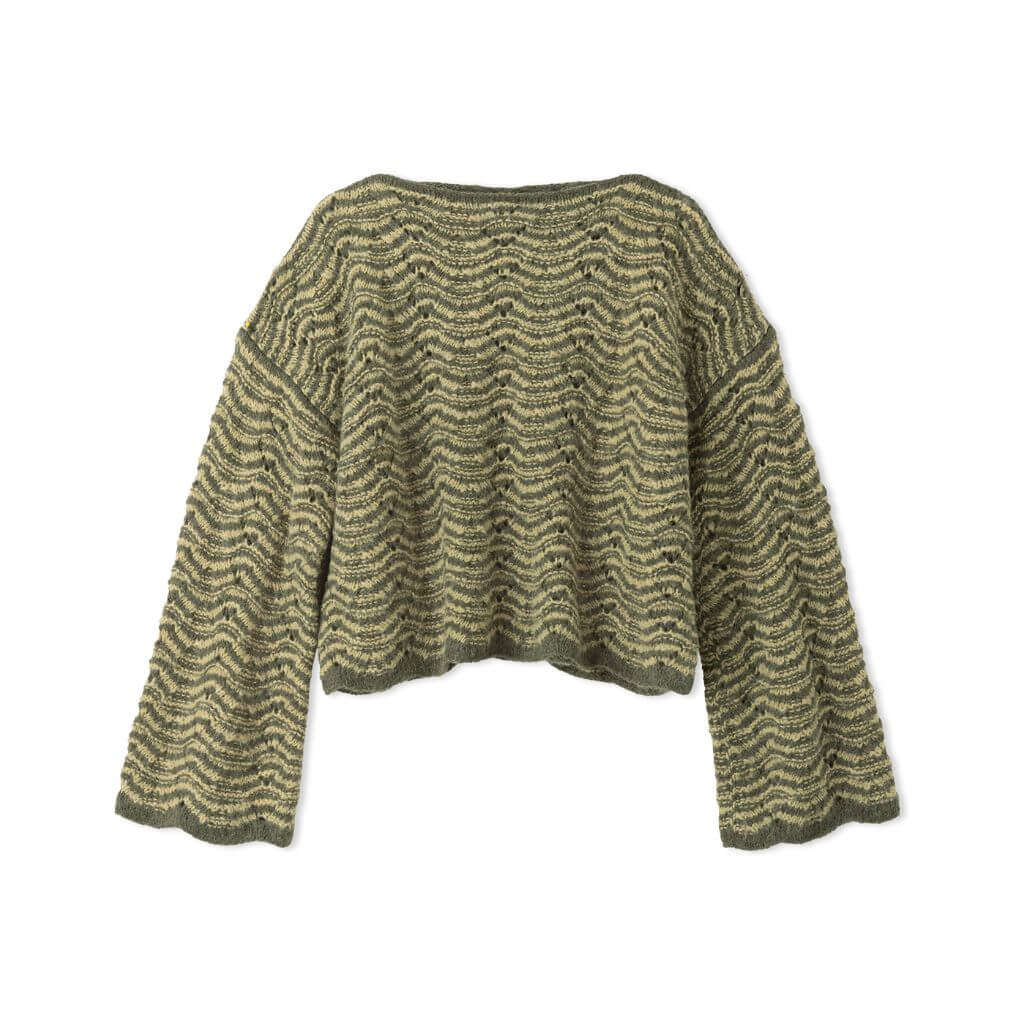 Lana Grossa Pattern Pullover im zweifarbigen Ajourwellenmuster Strickanleitung - Lana Grossa (Heft) Lieblingsgarn