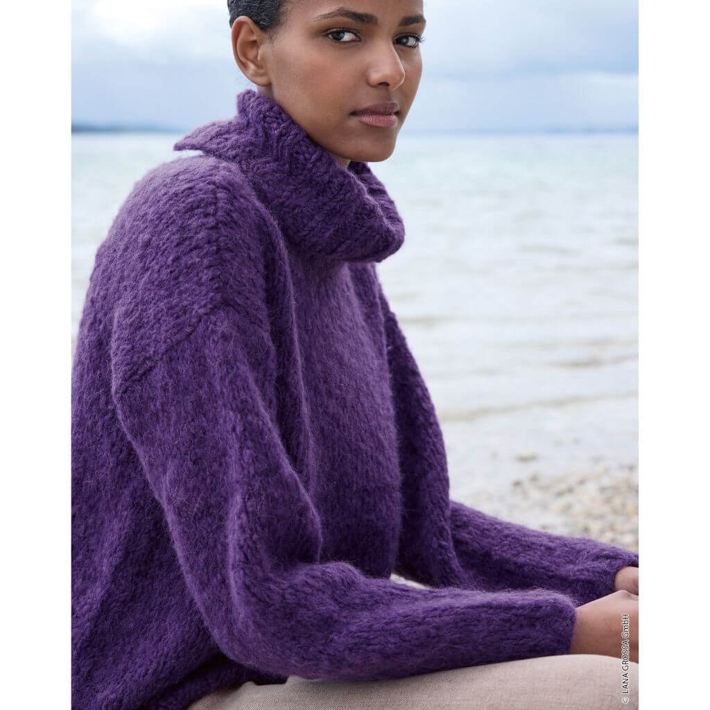 Lana Grossa Pattern Kuscheliger Rollkragenpullover Strickanleitung - Lana Grossa (Heft) bei bei bei bei bei Lieblingsgarn