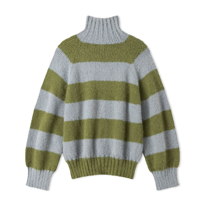 Lana Grossa Pattern Ringelpullover Top-Down Strickanleitung - Lana Grossa (Heft) Lieblingsgarn
