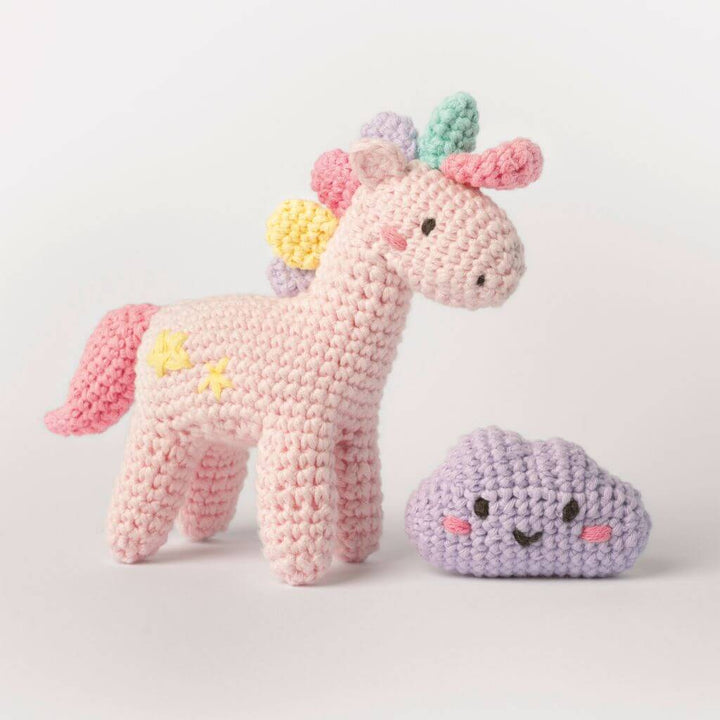 Folia Mini-Häkelset, Farbe Einhorn – Baumwolle bei Lieblingsgarn