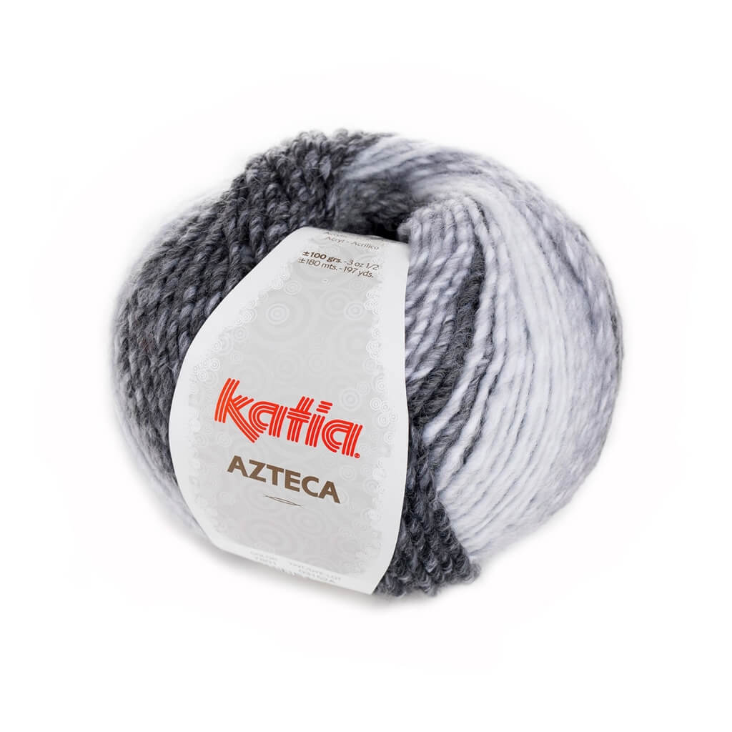 Katia Azteca, Farbe 7801 Grau – Schurwolle und Synthetik bei Lieblingsgarn
