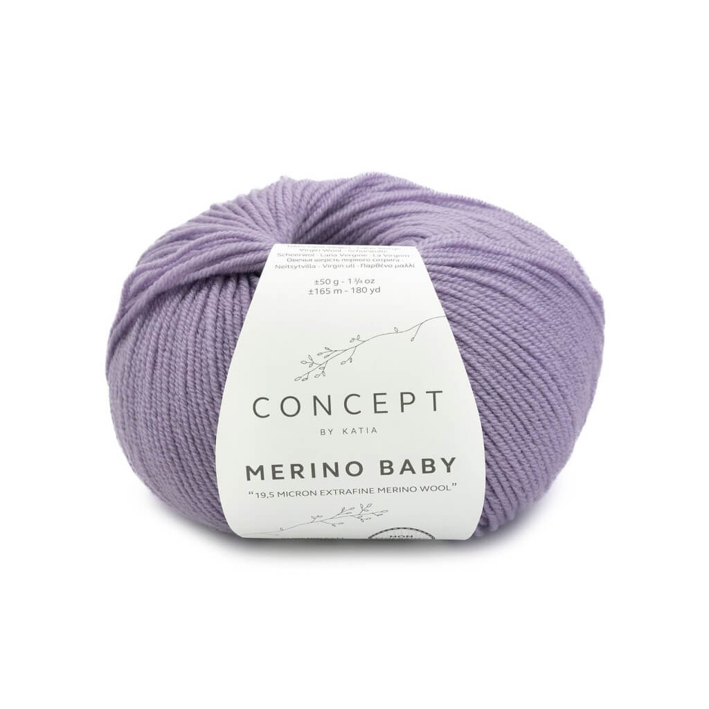 Katia Concept Merino Baby, Farbe 158 Lavendel – Merino und Schurwolle bei Lieblingsgarn
