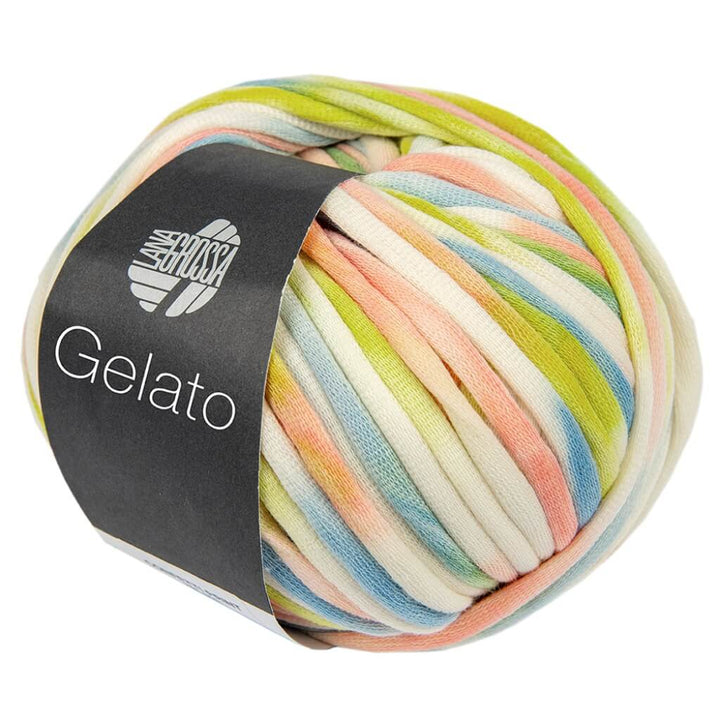 Lana Grossa Stricken &amp; Häkeln 13 - Dunkel-/Hellgrau/Weiß/Mint Lana Grossa Gelato Lieblingsgarn