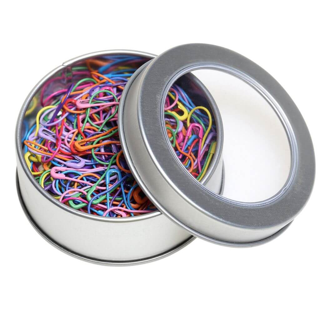 Go Handmade Maschenmarkierer in Metallbox, Farbe Multicolor – Metall bei Lieblingsgarn