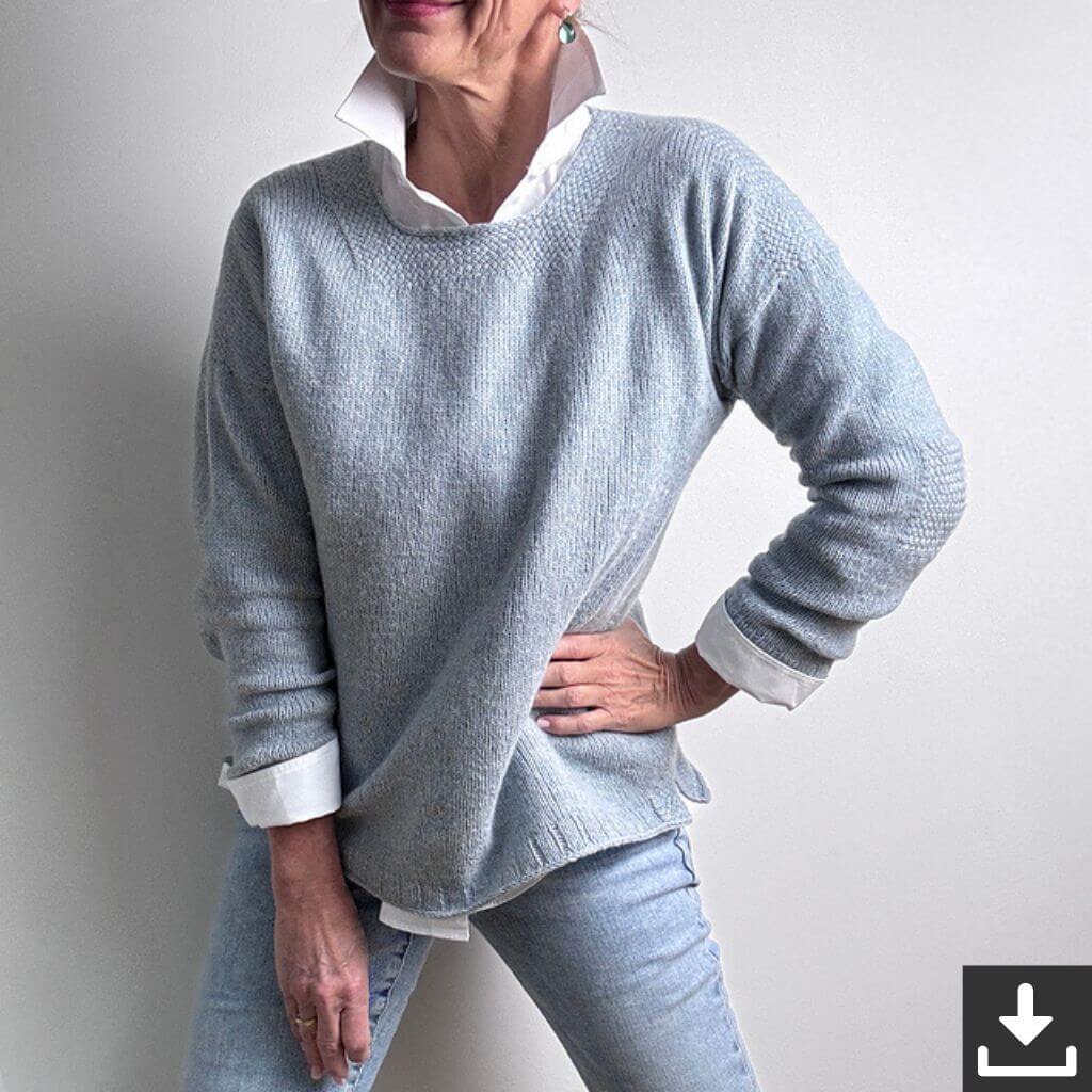 Hinterm Stein Pullover Bandweaver Strickanleitung - Hinterm Stein (PDF) bei bei bei bei bei bei bei bei bei bei Lieblingsgarn