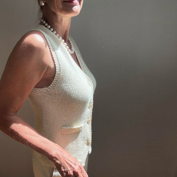 Hinterm Stein Pattern Weste Tailored Vest Strickanleitung - Hinterm Stein (PDF) bei bei bei bei bei bei bei Lieblingsgarn