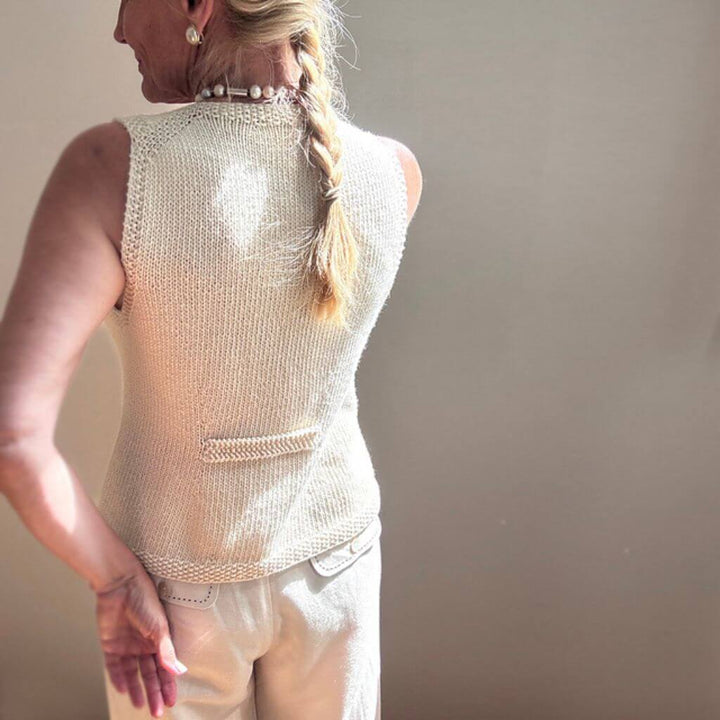 Hinterm Stein Pattern Weste Tailored Vest Strickanleitung - Hinterm Stein (PDF) bei bei bei bei bei bei bei Lieblingsgarn