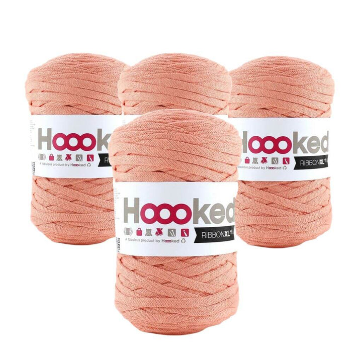 Hoooked Iced Apricot Hoooked RibbonXL 4er Spar-Set Lieblingsgarn