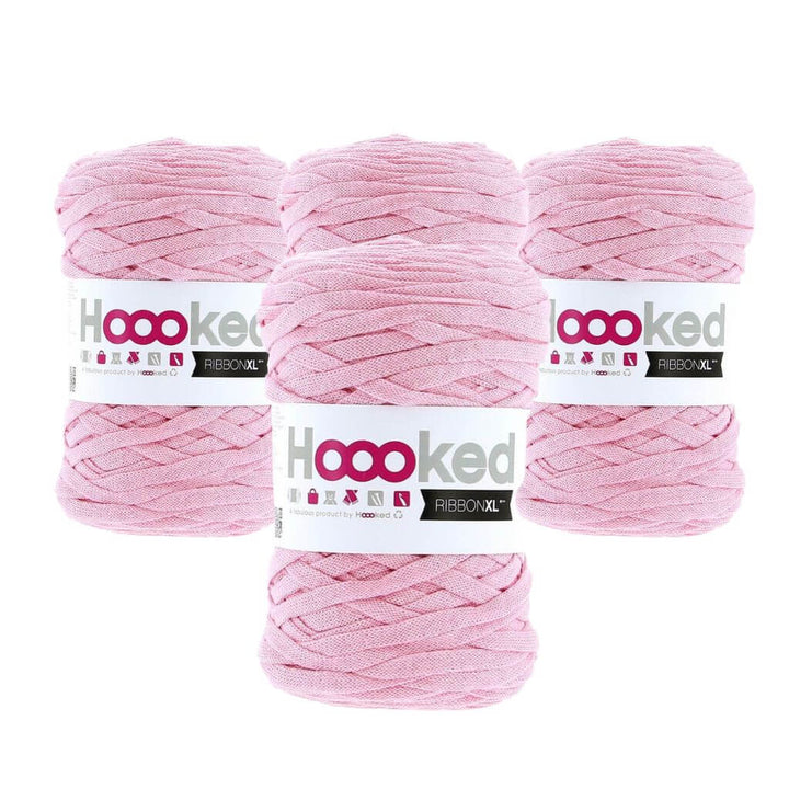 Hoooked Sweet Pink Hoooked RibbonXL 4er Spar-Set Lieblingsgarn