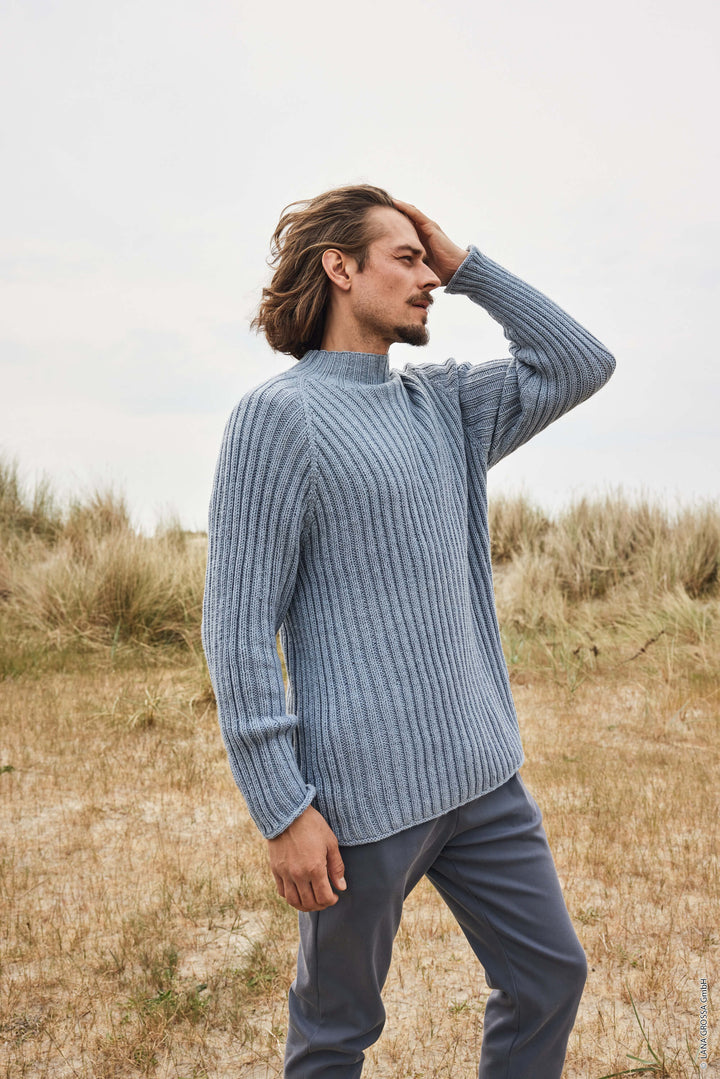 Lana Grossa Pattern Herren Raglanpullover Strickanleitung - Lana Grossa (Heft) Lieblingsgarn