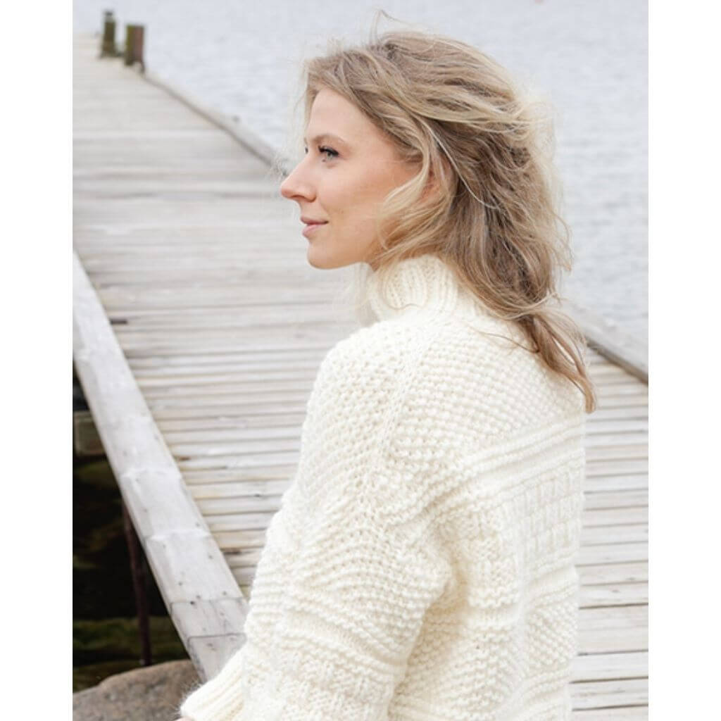 Drops Design Pattern Damen Pullover Ice Tide Strickanleitung - Drops (PDF) Lieblingsgarn