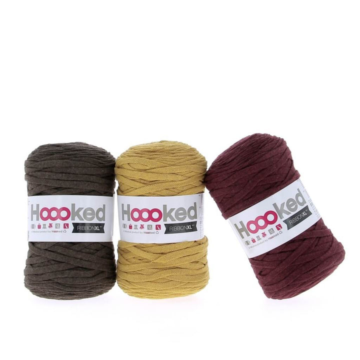 Hoooked Garn Indian Summer Hoooked Set aus 3 Rollen RibbonXL Lieblingsgarn