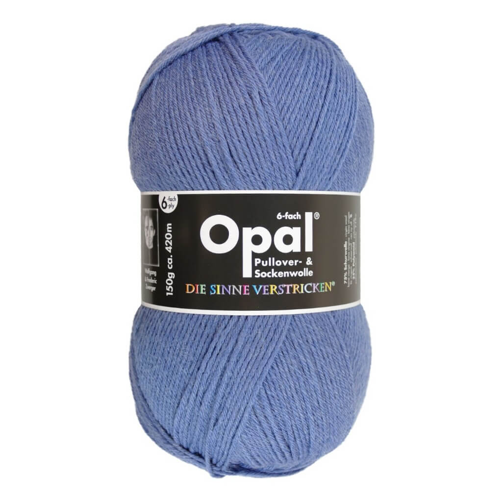 Opal 5307 - Jeansblau Opal Sockenwolle Uni 6-fach 150g Lieblingsgarn