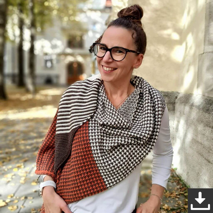 Joel Joel Design Pattern Tuch Ninelle Strickanleitung - Joel Joel Design (PDF) bei bei bei bei bei bei bei bei Lieblingsgarn