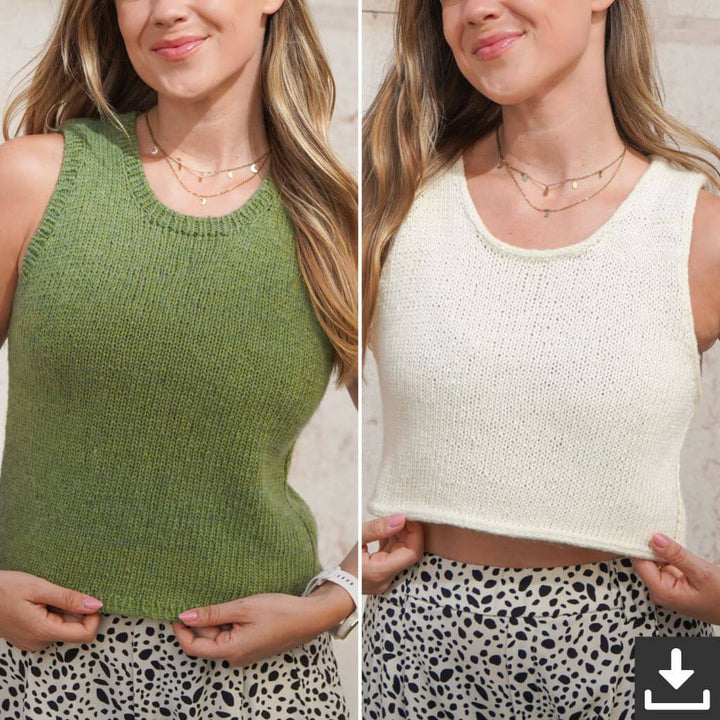 Judith Jelena Pattern Srithanu Top Strickanleitung - Judith Jelena (PDF) Lieblingsgarn