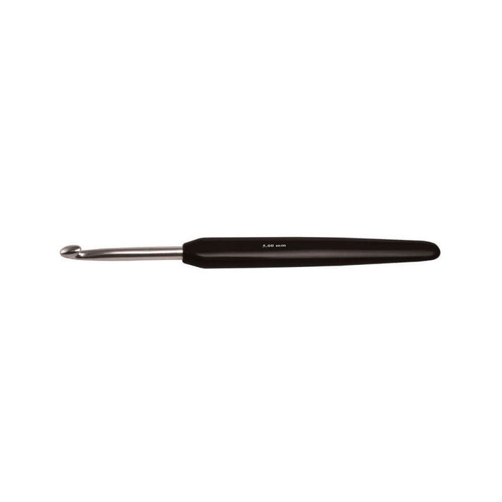 KnitPro Aluminium Häkelnadel Softgriff schwarz, Farbe 3,00 mm – Kunststoff und Metall bei Lieblingsgarn