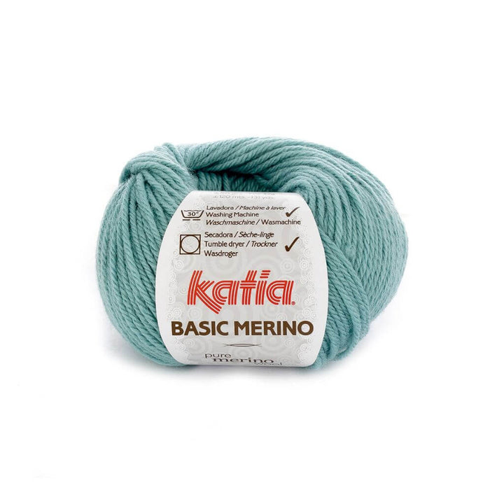 Katia 73 - Wasserblau Katia Basic Merino 50 g Lieblingsgarn