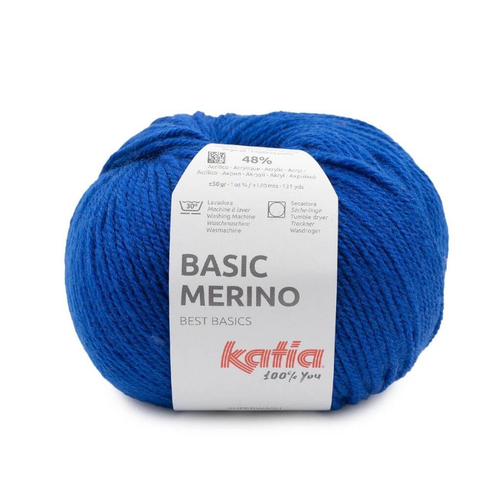 Katia Basic Merino, Farbe 94 Ultramarinblau – Schurwolle und Synthetik bei Lieblingsgarn