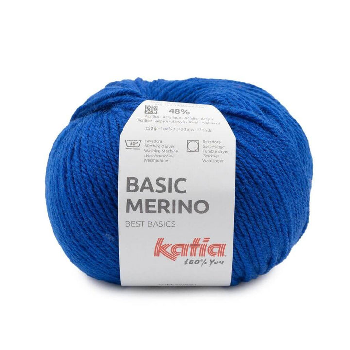 Katia Basic Merino, Farbe 94 Ultramarinblau – Schurwolle und Synthetik bei Lieblingsgarn