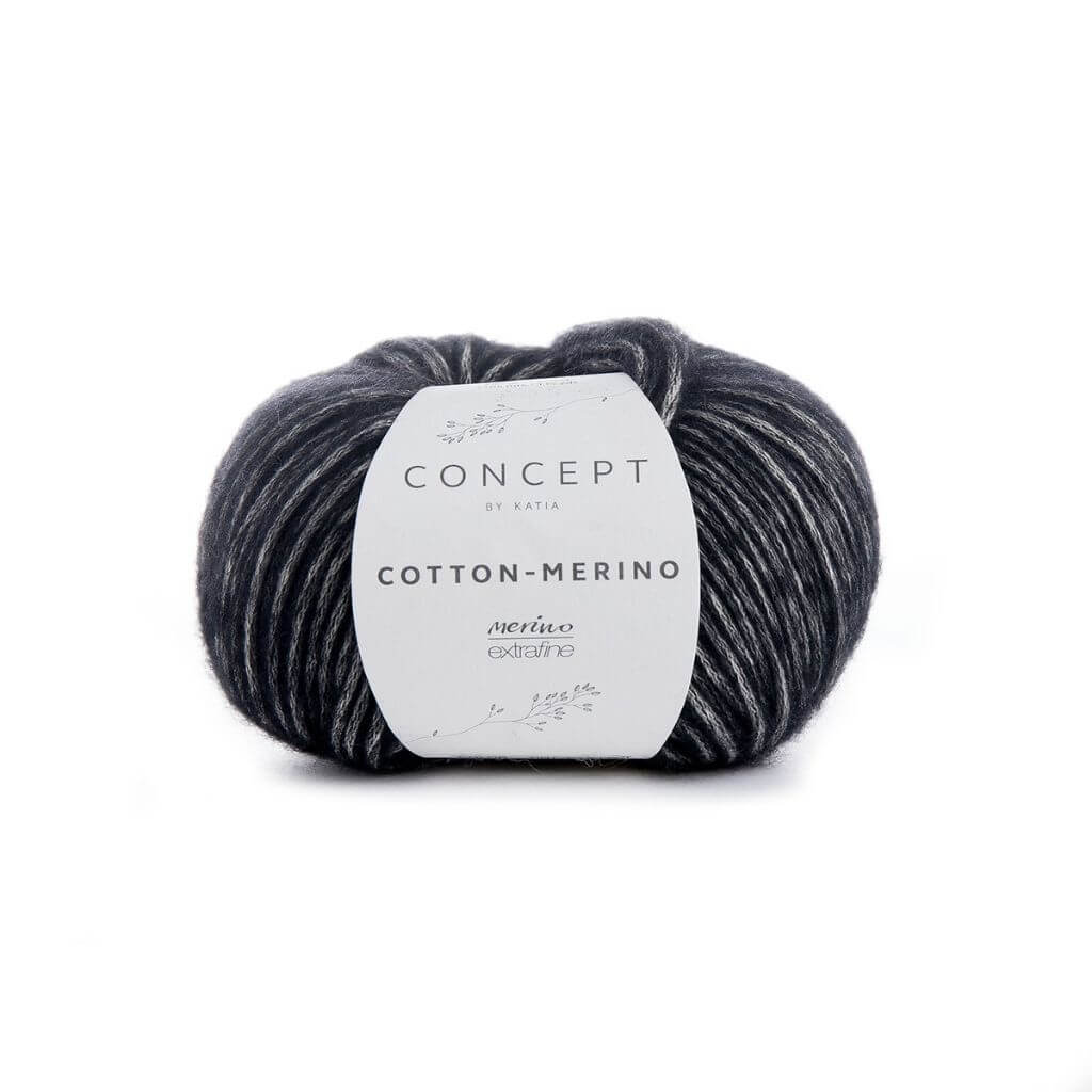 Katia 108 - Schwarz Katia Cotton Merino 50 g Lieblingsgarn