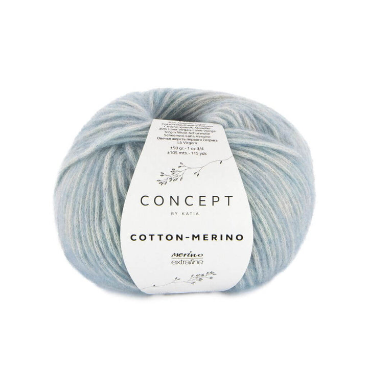 Katia 142 - Taubenblau Katia Cotton Merino 50 g Lieblingsgarn