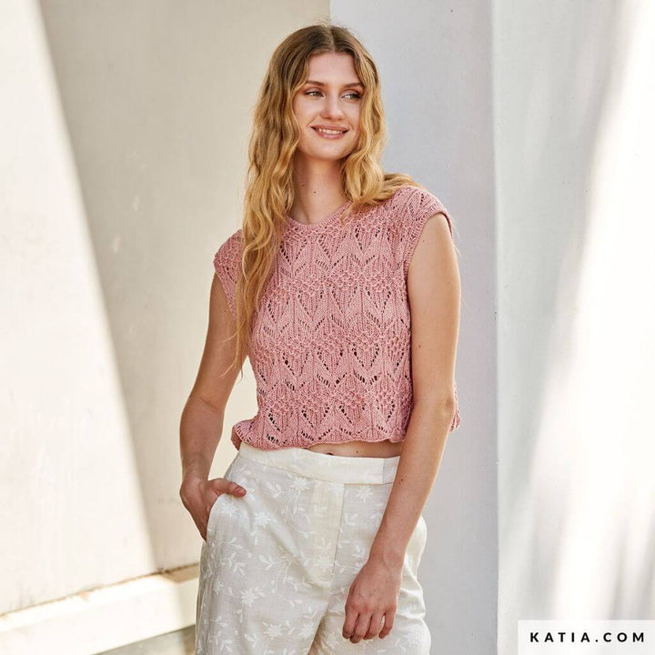 Katia Kurzes Stricktop für Damen Strickanleitung - Katia (Heft) bei bei bei bei bei bei bei bei bei bei Lieblingsgarn
