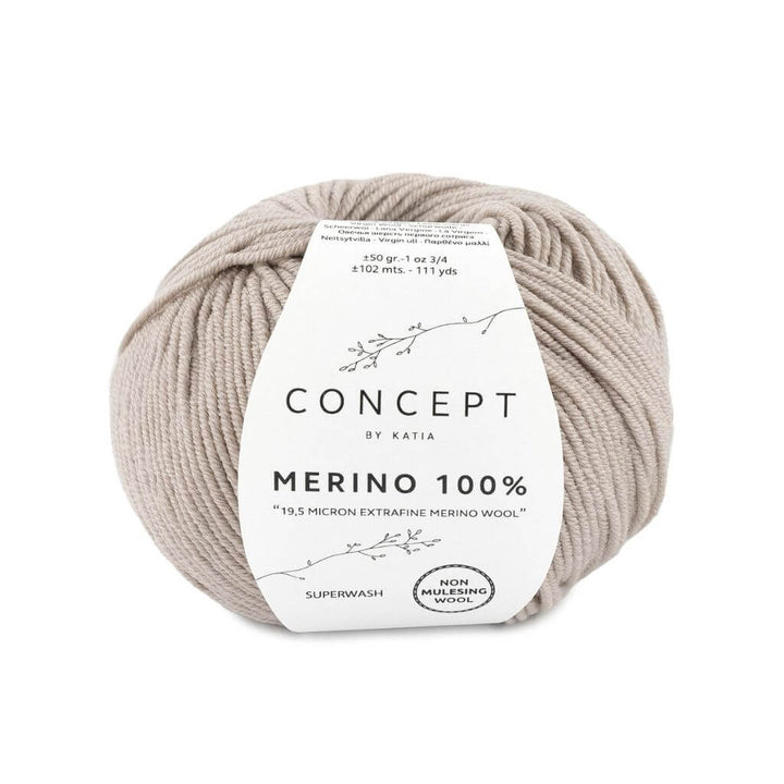 Katia 40 - Steingrau Katia Merino 100 % Lieblingsgarn