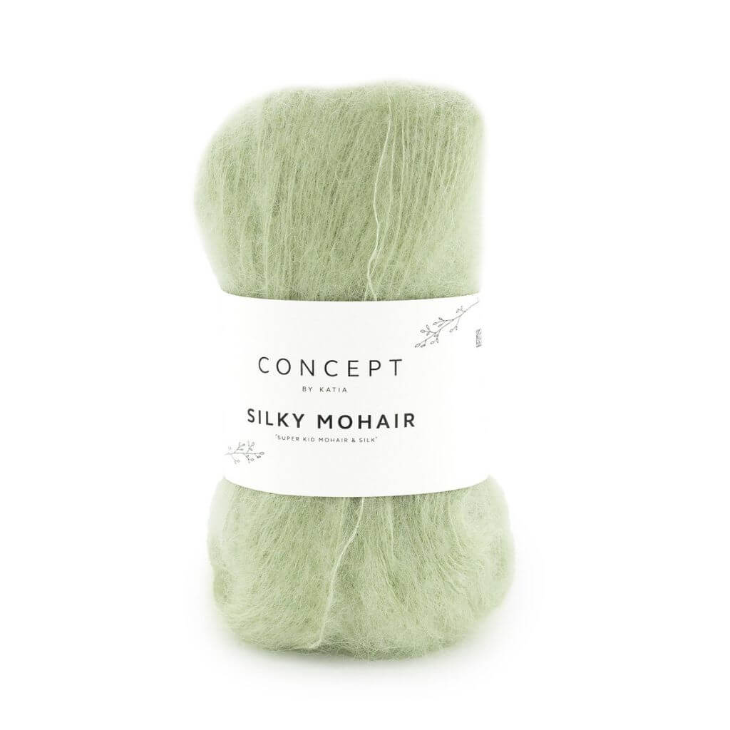 Katia Concept Silky Mohair, Farbe 0128 Salbei – Mohair, Schurwolle und Seide bei Lieblingsgarn