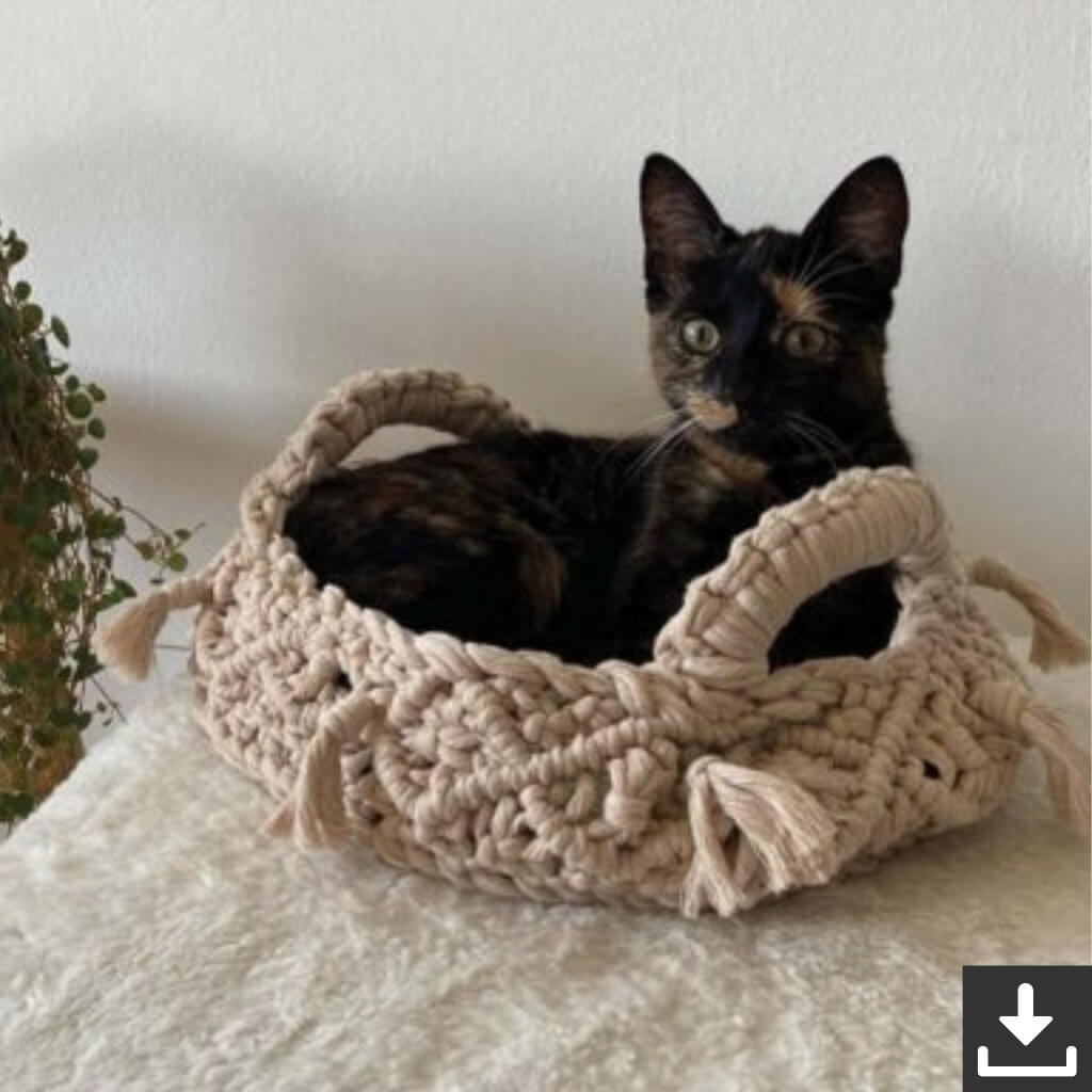 Katzenkörbe Makramee Durable Rope (PDF)