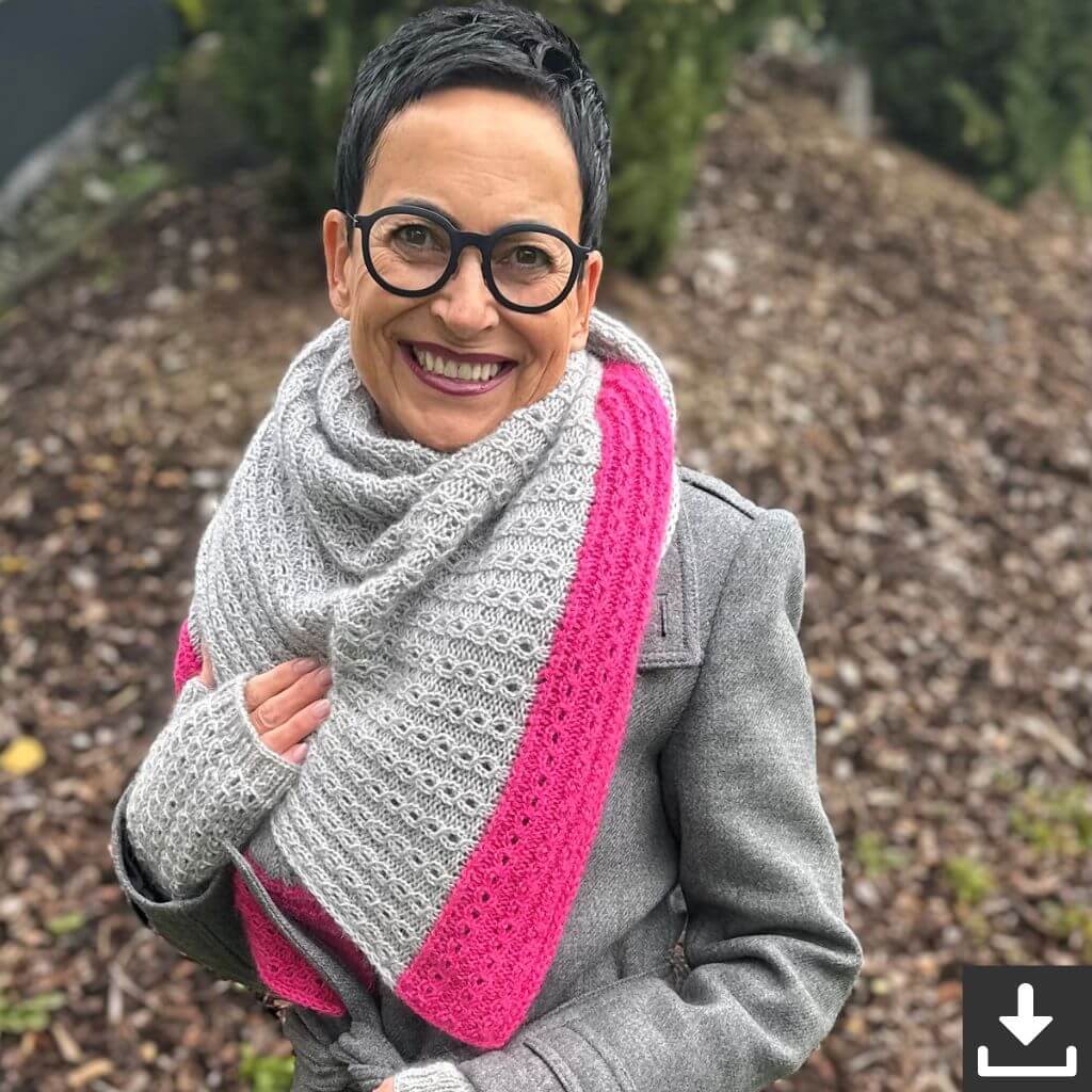 Kerstin Ritter Schal Ros V-Shawl Strickanleitung - Kerstin Ritter (PDF) bei bei bei bei bei bei bei bei bei bei Lieblingsgarn