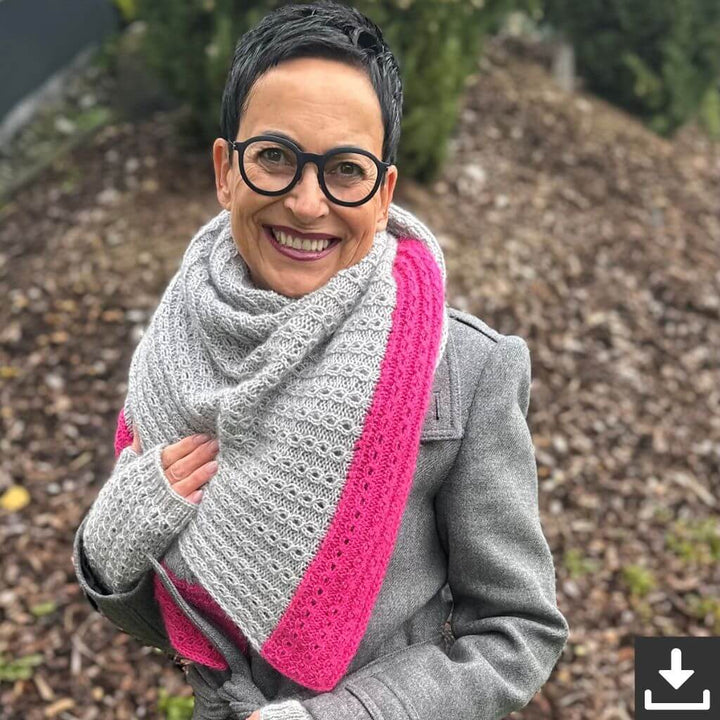 Kerstin Ritter Schal Ros V-Shawl Strickanleitung - Kerstin Ritter (PDF) bei bei bei bei bei bei bei bei bei bei Lieblingsgarn