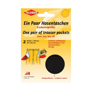 Kleiber Quick Ein Paar Hosentaschen zum Aufbügeln