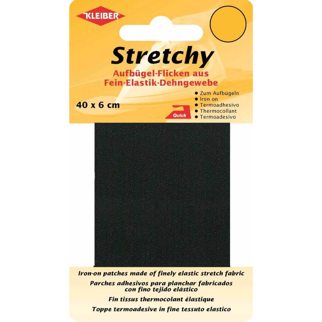 Kleiber Kleiber Stretchy Bügel-Flicken, Schwarz Lieblingsgarn
