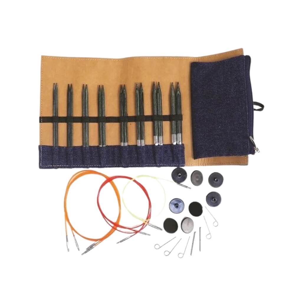 KnitPro Nadelspitzen-Set Indigo 128 mm Lieblingsgarn