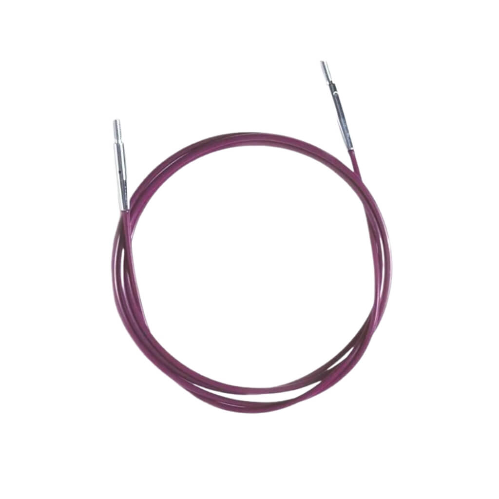 KnitPro KnitPro Nadelseil Edelstahl purple 40 cm - 150 cm Lieblingsgarn
