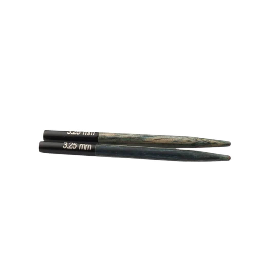 KnitPro 3,25 mm KnitPro Mini austauschbare Nadelspitzen Indigo Holz Lieblingsgarn