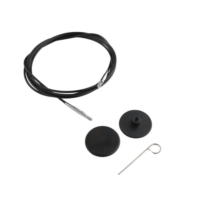 KnitPro 150 cm KnitPro Nadelseil Swivel 360° schwarz Lieblingsgarn