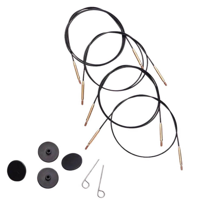 KnitPro KnitPro Nadelseil Swivel 360° schwarz Lieblingsgarn
