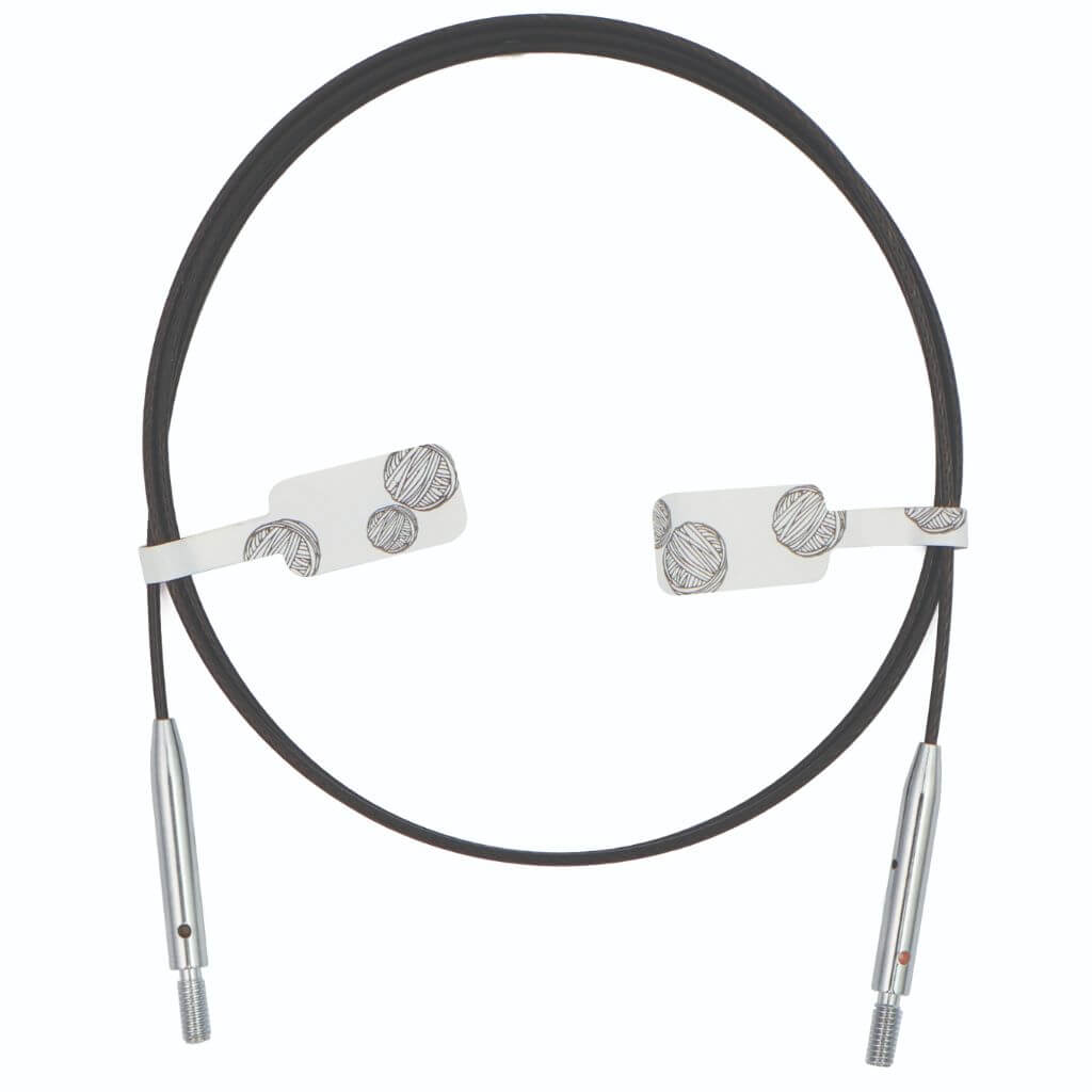 KnitPro Thin &amp; Flex 360° Swivel schwarz, Farbe 150 – Kunststoff bei Lieblingsgarn