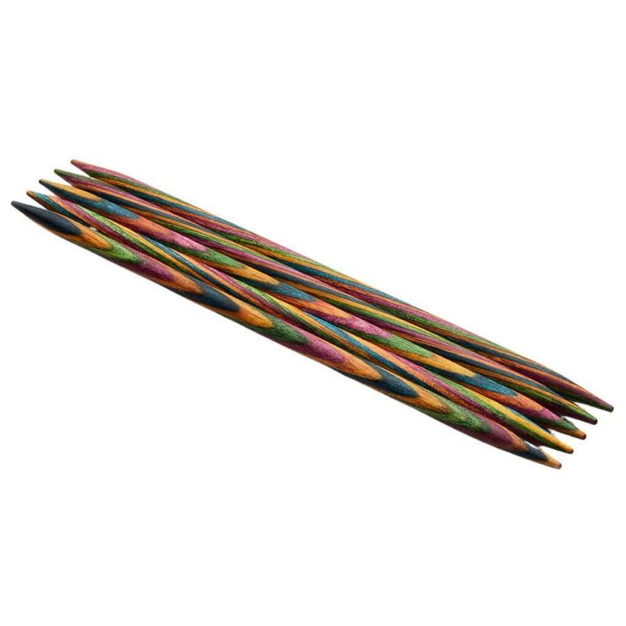 KnitPro Symfonie Strumpfstricknadeln 10 cm, Farbe 2 – Holz bei bei Lieblingsgarn