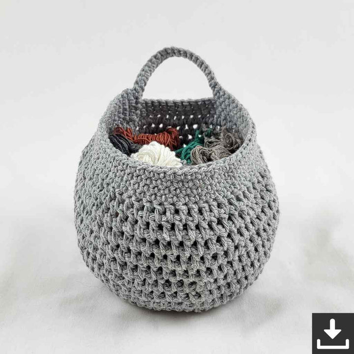 Garnja Pattern Korb Körbchen VIER Hängekörbchen Häkelanleitung - Garnja (PDF) Lieblingsgarn